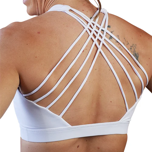 Butterfly Back Bra | All White - Image 4