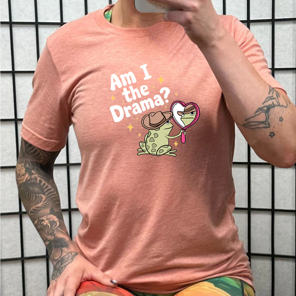 Am I The Drama Frog Shirt Unisex - Image 12
