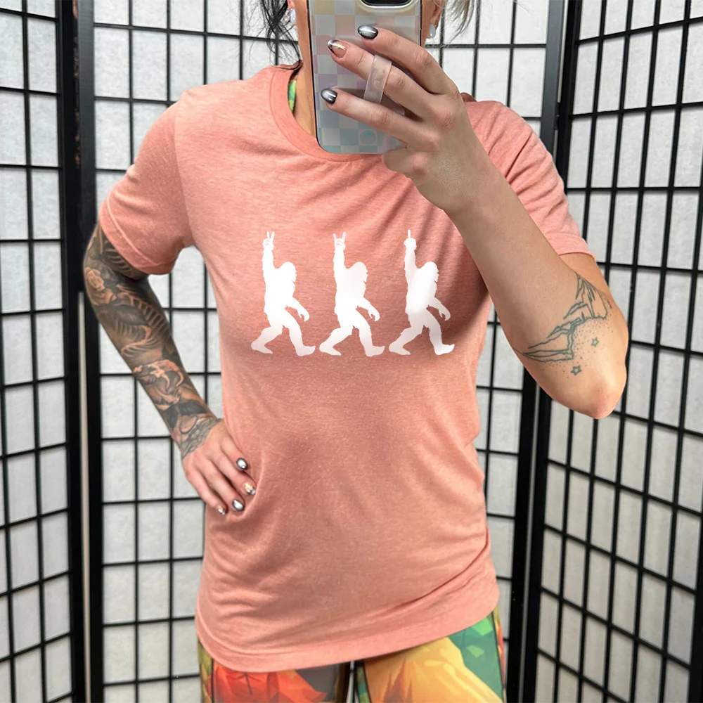 Bigfoot Hand Symbols Shirt Unisex - Image 11