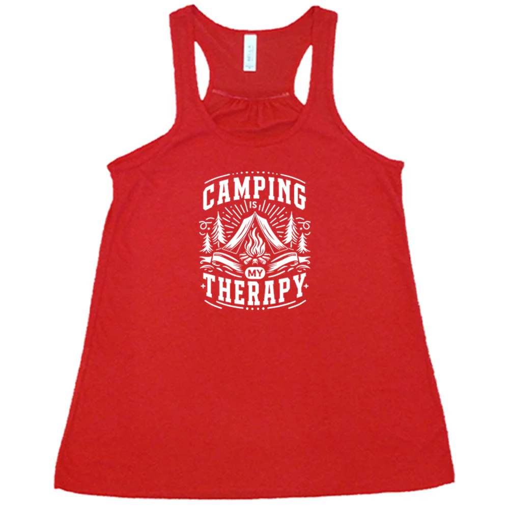 Camping Is My Therapy Shirt - Image 2