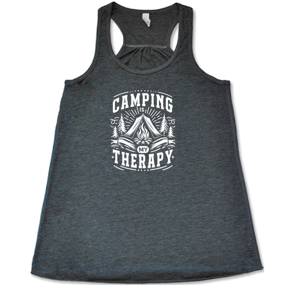 Camping Is My Therapy Shirt - Image 5