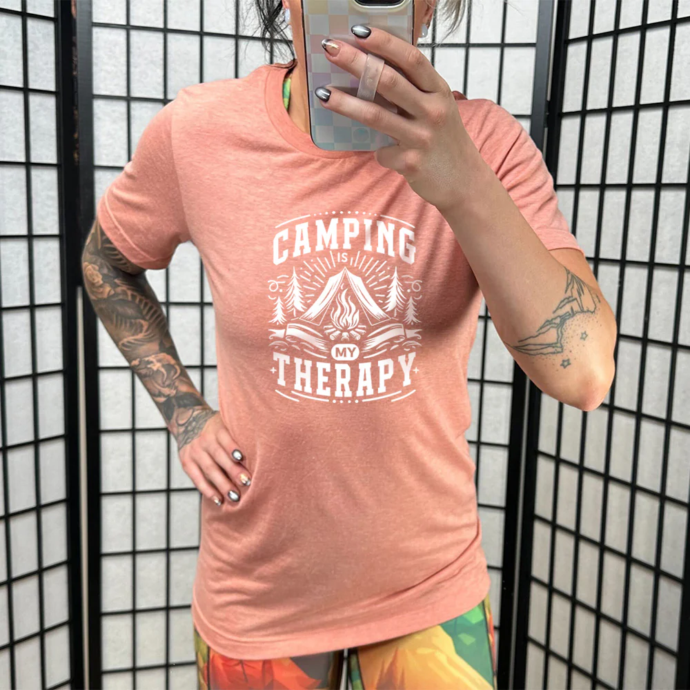 Camping Is My Therapy Shirt Unisex - Image 10