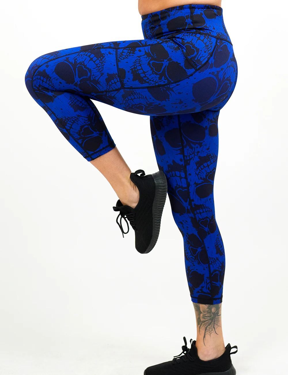 Cobalt Skulls Leggings - Image 2