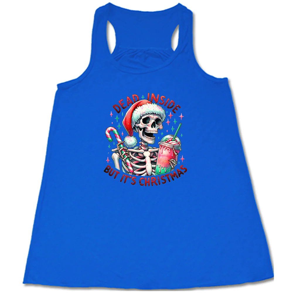 Dead Inside But Its Christmas Skeleton Shirt - Image 6