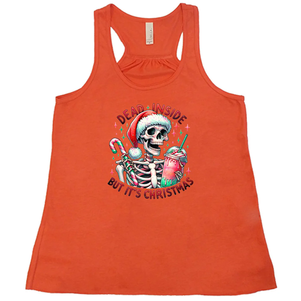 Dead Inside But Its Christmas Skeleton Shirt - Image 7