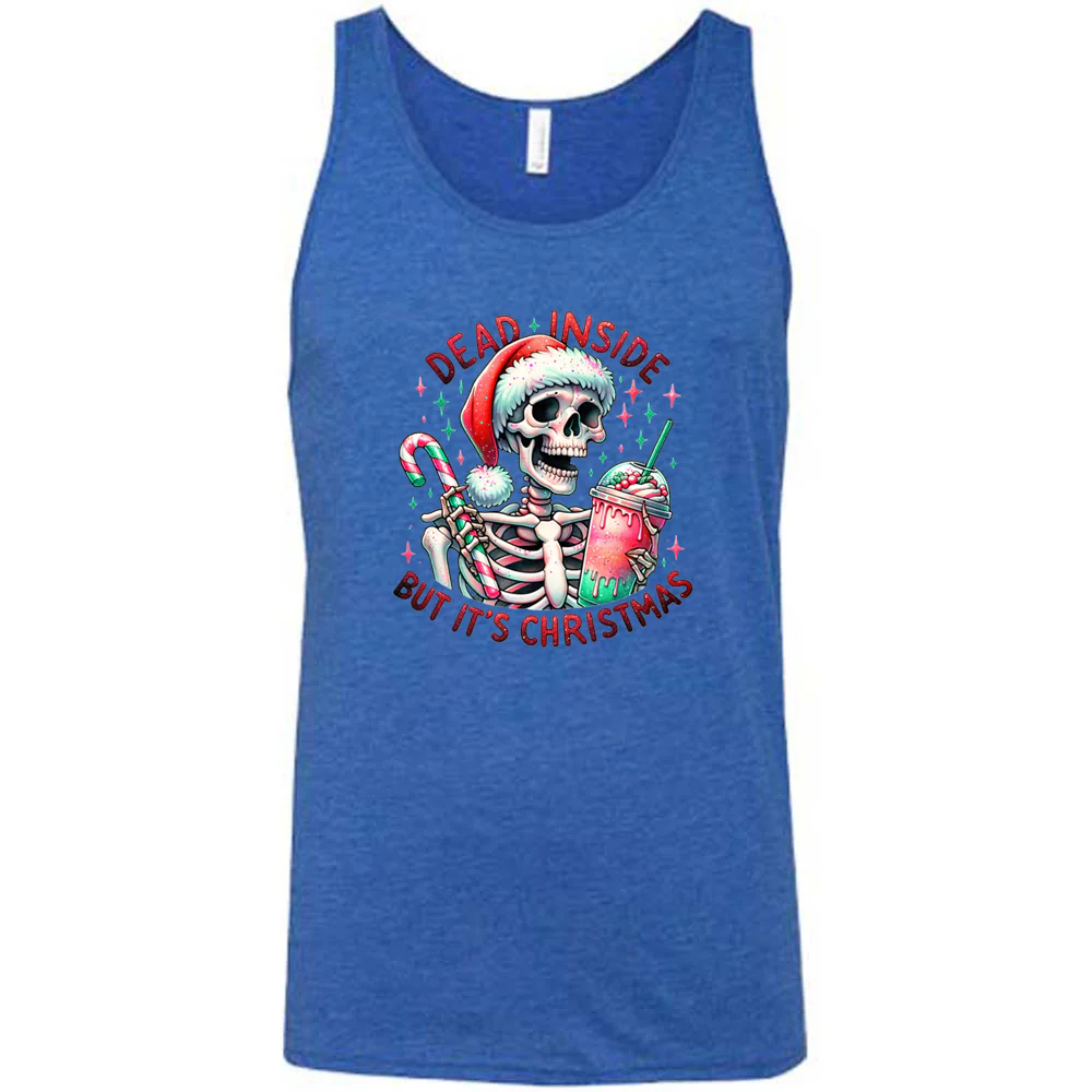 Dead Inside But Its Christmas Skeleton Shirt Unisex - Image 6