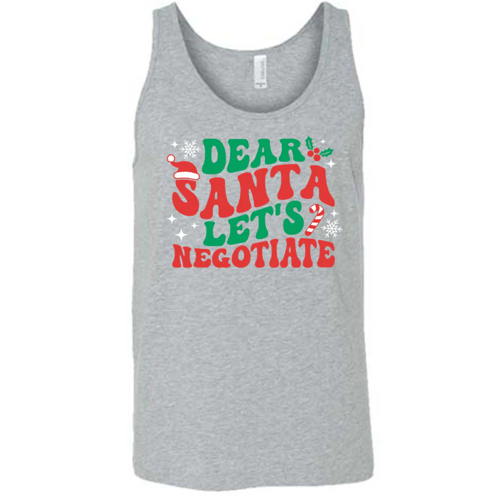 Dear Santa Lets Negotiate Shirt Unisex - Image 8