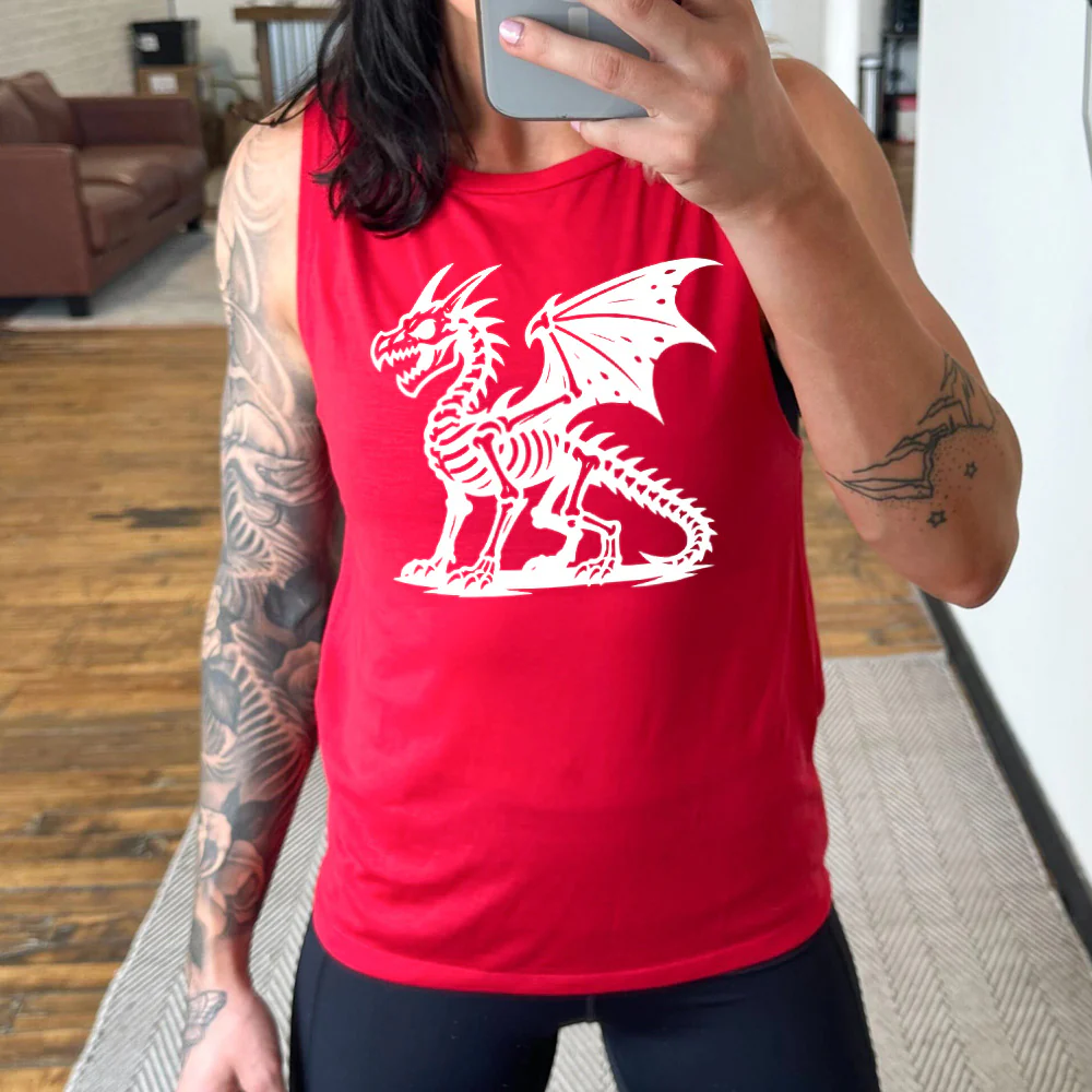 Dragon Skeleton Muscle Tank - Image 3