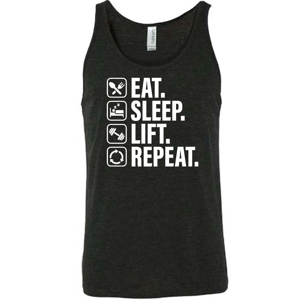 Eat Sleep Lift Repeat Shirt Unisex - Image 2