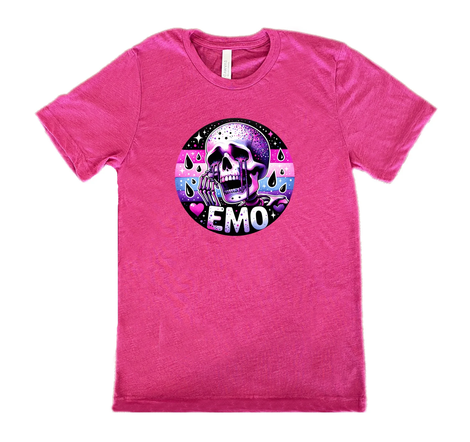 Emo Skull Shirt Unisex - Image 10