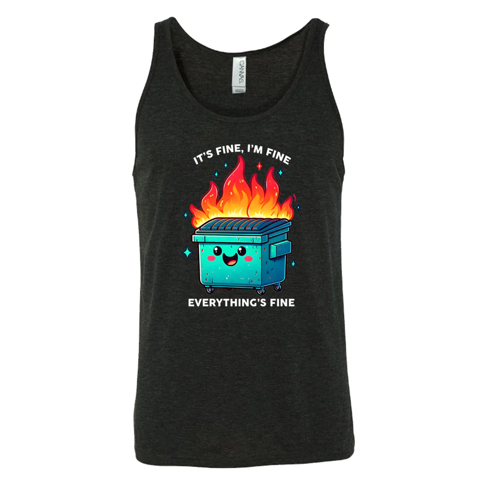 Everything's Fine Dumpster Fire Shirt Unisex - Image 4