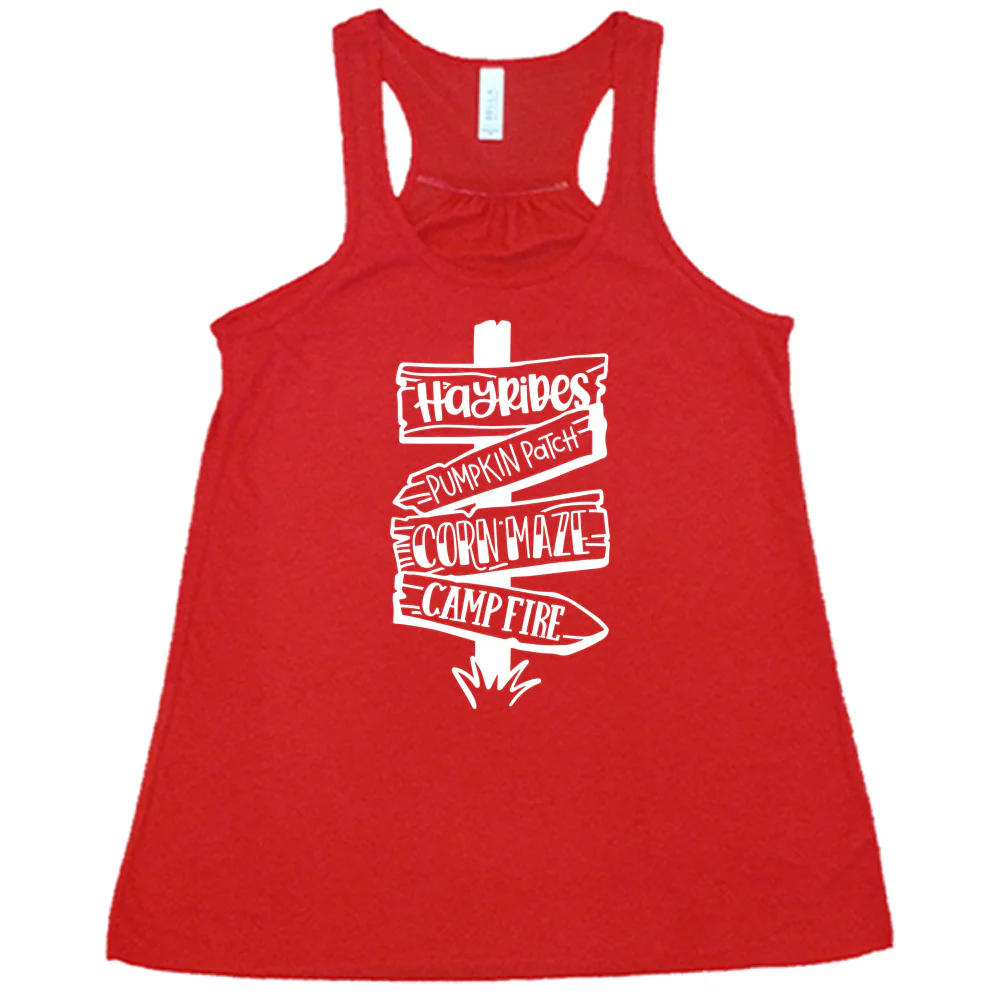 Fall Activities Signpost Shirt - Image 5