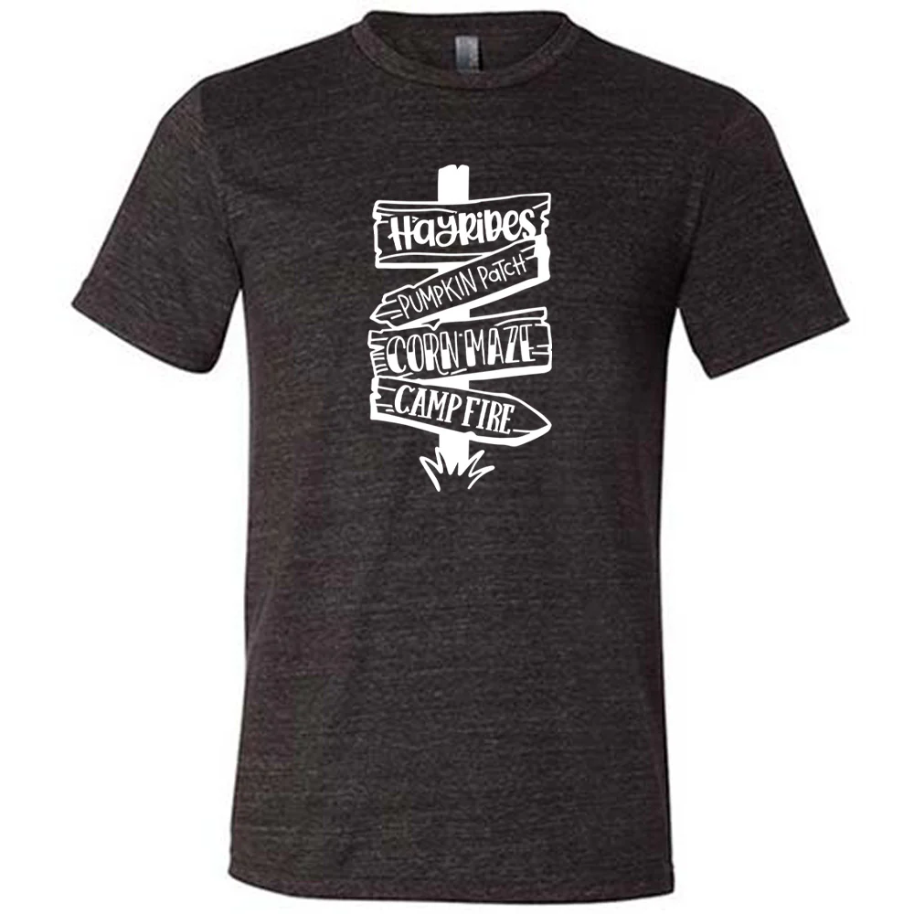 Fall Activities Signpost Shirt Unisex