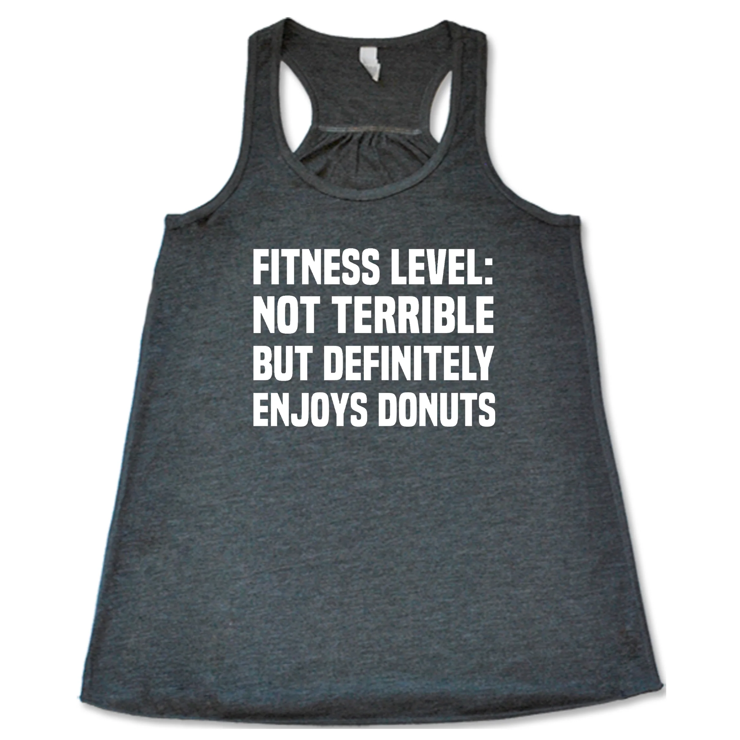 Fitness Level Not Terrible But Definitely Enjoys Donuts Shirt - Image 5