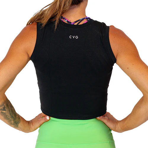 Fitted Crop Top | Black - Image 2