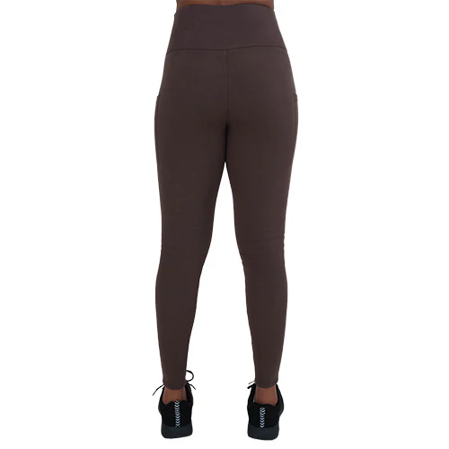 Fleece Lined Leggings | Chocolate - Image 8