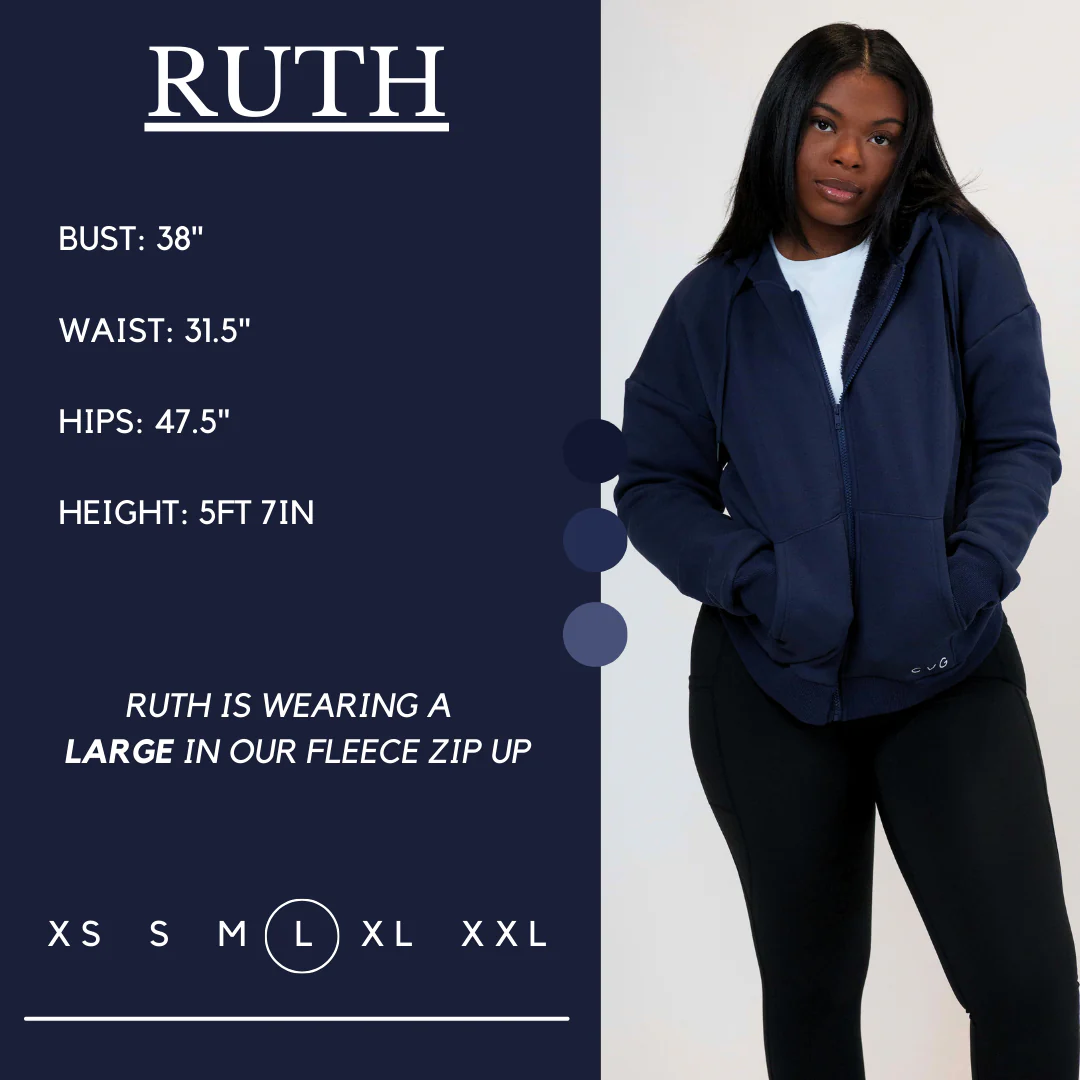 Fleece Zip Up | Navy - Image 4