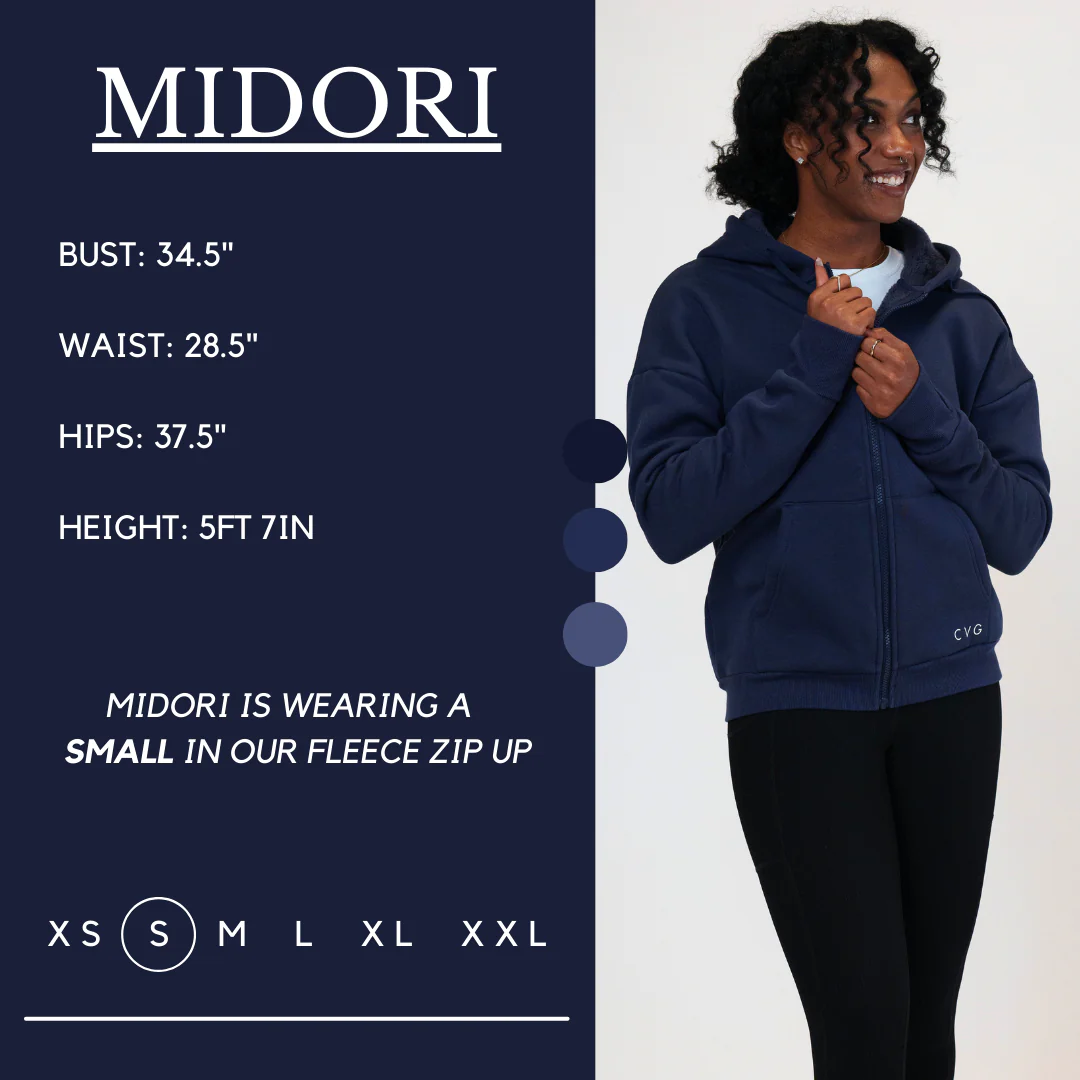 Fleece Zip Up | Navy - Image 5