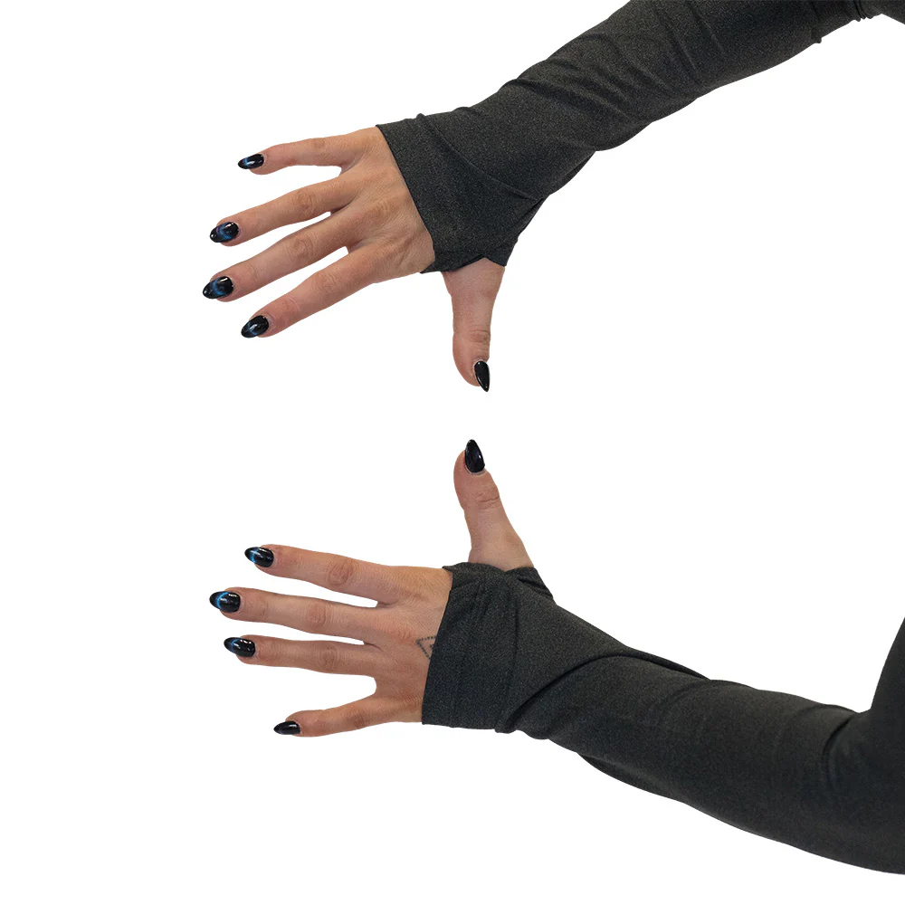 Flex Long Sleeve Crop Top | Midnight - Image 3