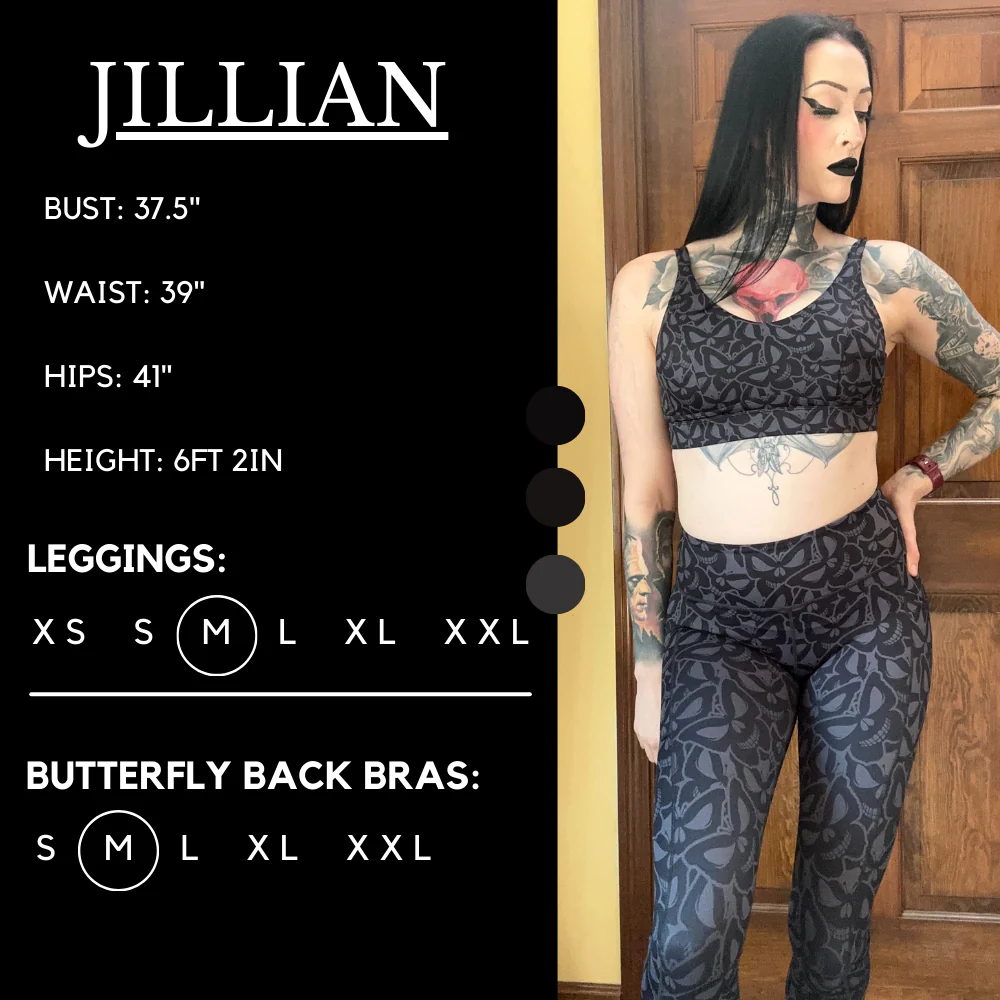 Flutter Skulls Leggings - Image 4