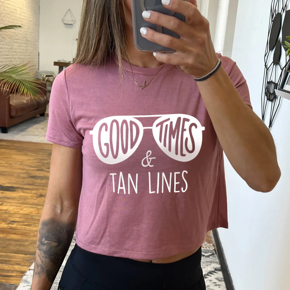 Good Times and Tan Lines Cropped Tee - Image 2