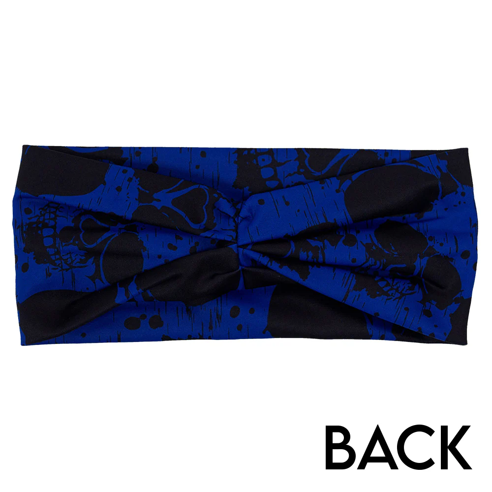 Headband - Cobalt Skulls - Image 2