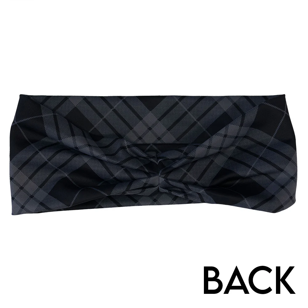 Headband - Monochrome Plaid - Image 2