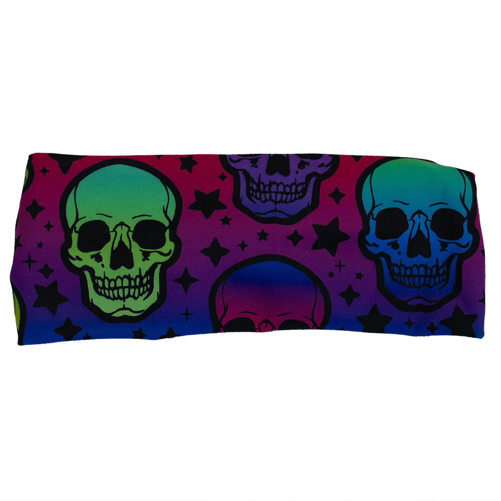 Headband - Psychedelic Skulls