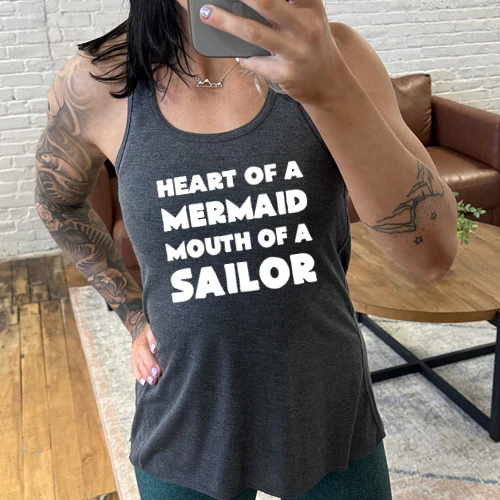 Heart Of A Mermaid Mouth Of A Sailor Shirt