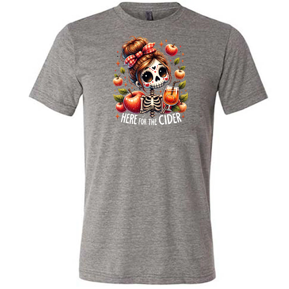Here For The Cider Shirt Unisex - Image 4