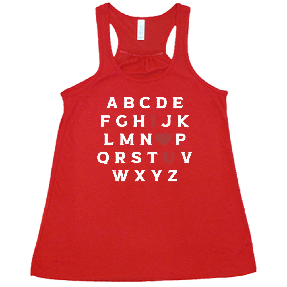 I Heart U Alphabet Shirt - Image 5