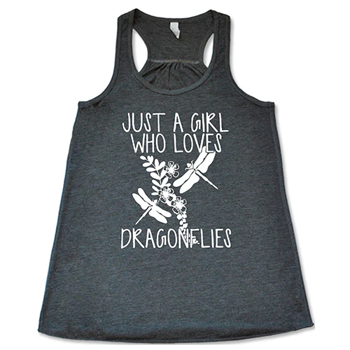 Just A Girl Who Loves Dragonflies Shirt - Image 4