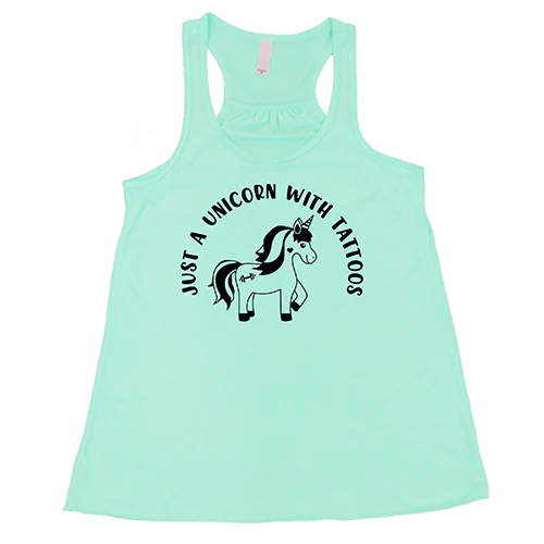 Just A Unicorn With Tattoos Shirt - Image 4