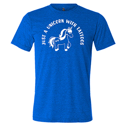 Just A Unicorn With Tattoos Shirt Unisex - Image 5