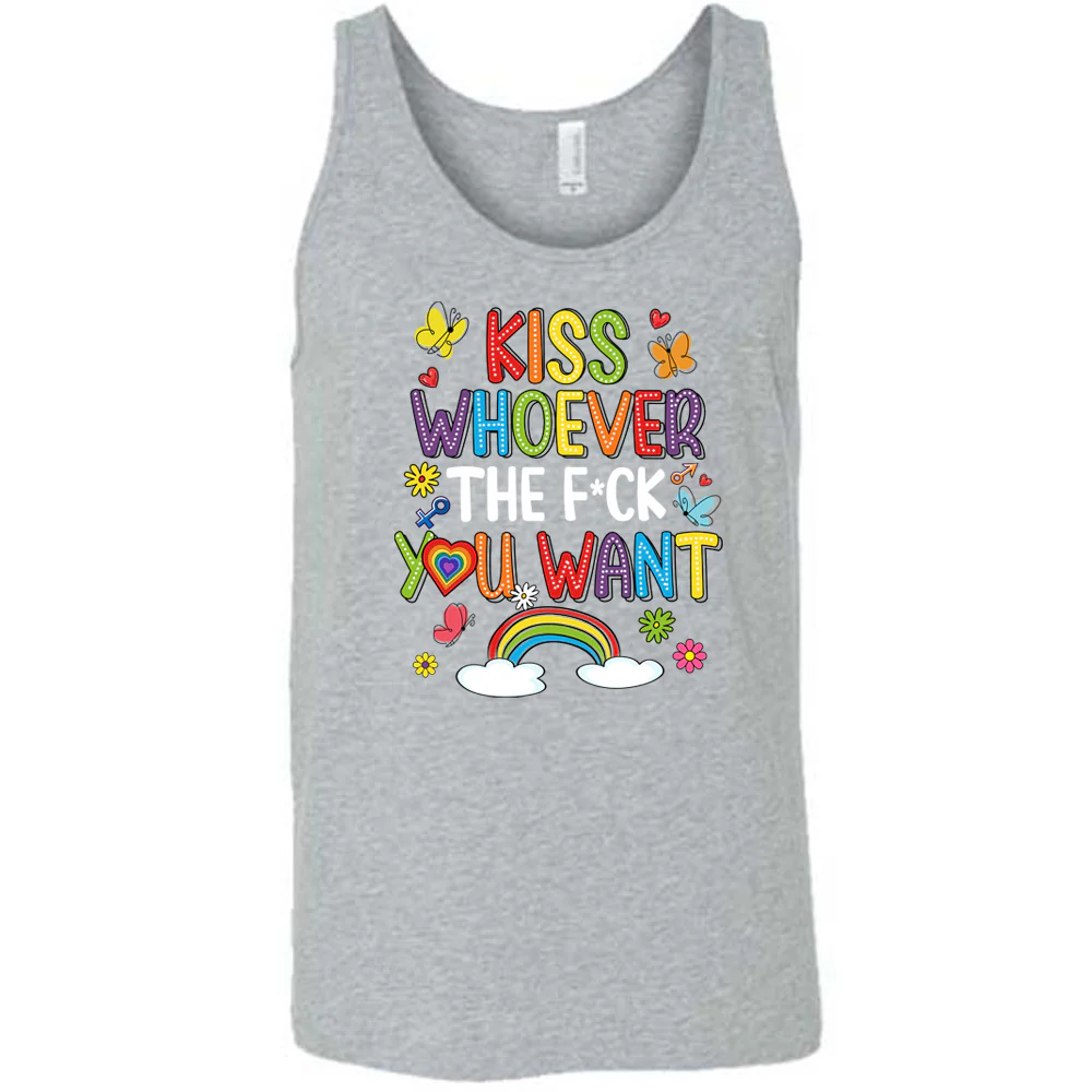 Kiss Whoever The Fuck You Want Shirt Unisex - Image 4