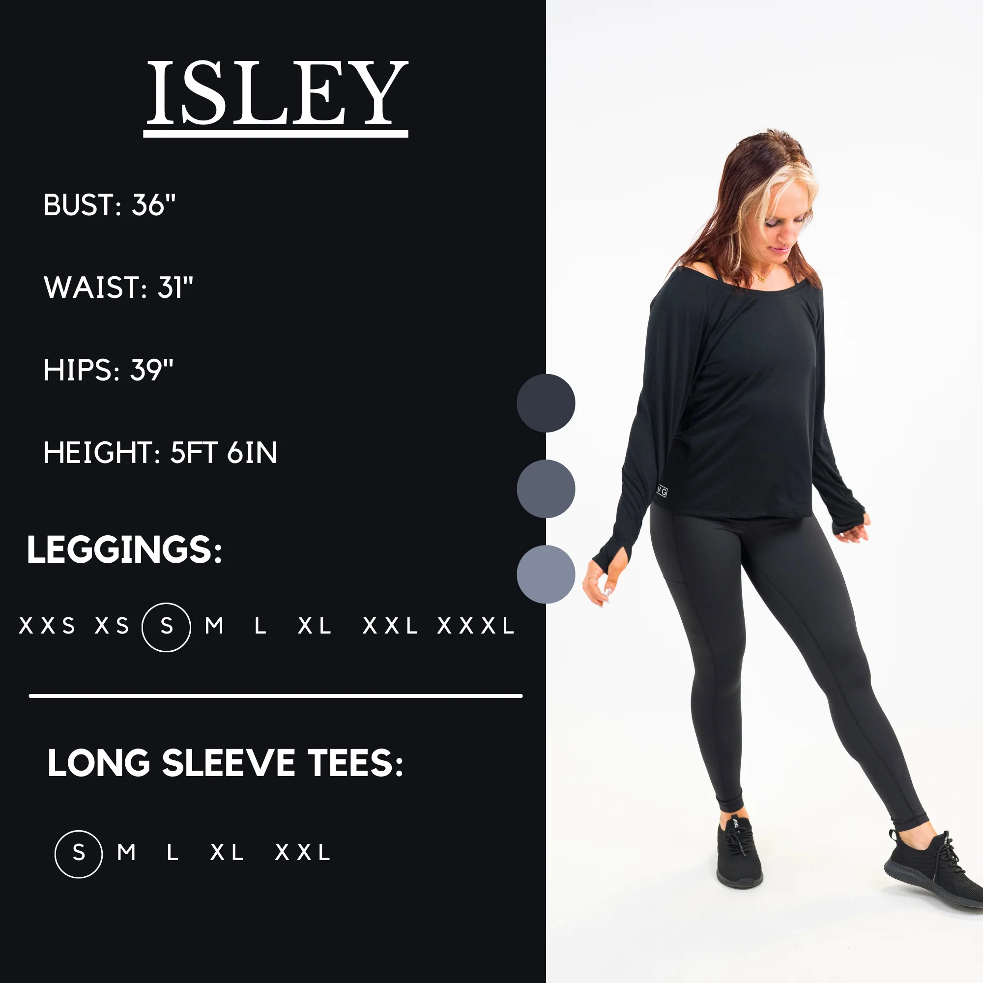 Long Sleeve Slouchy Tee | Black - Image 4