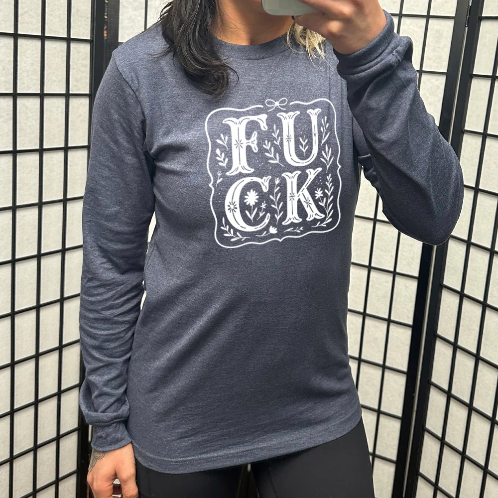Long Sleeve Tee | FUCK Boho Lace - Image 6