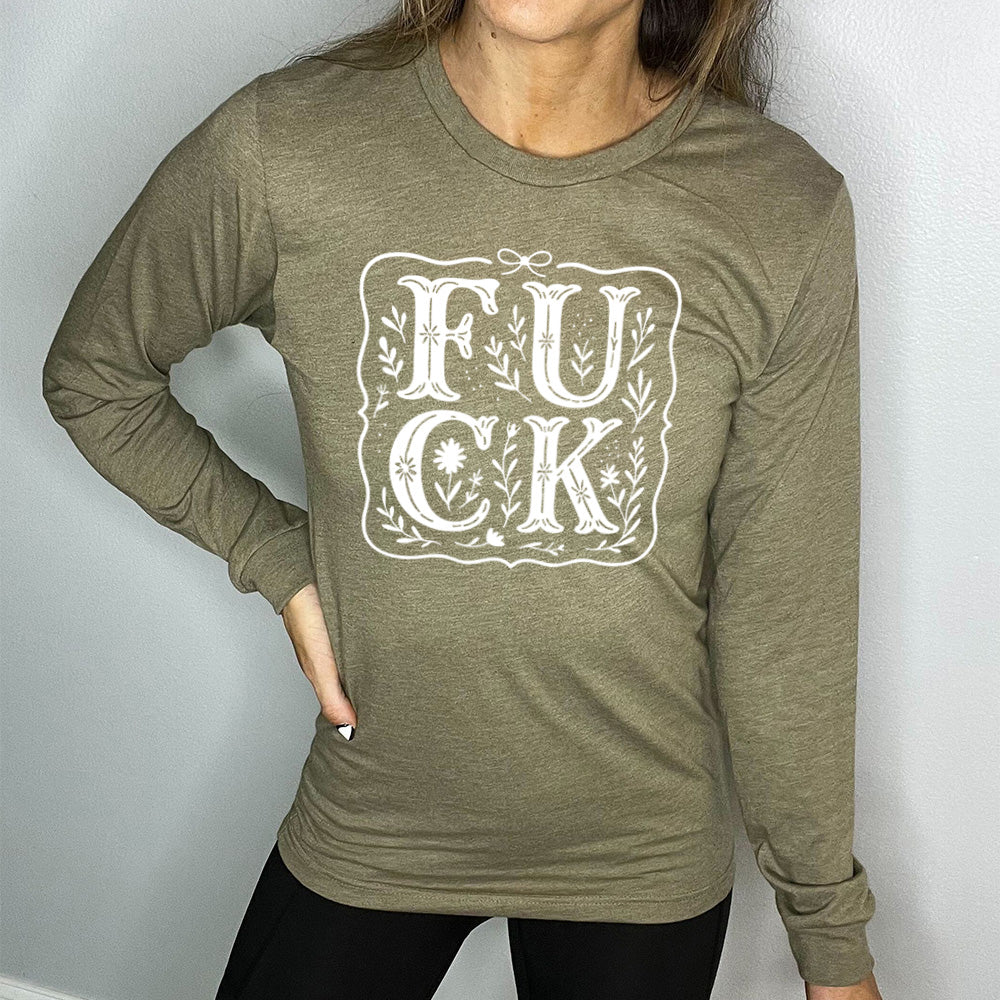 Long Sleeve Tee | FUCK Boho Lace - Image 7