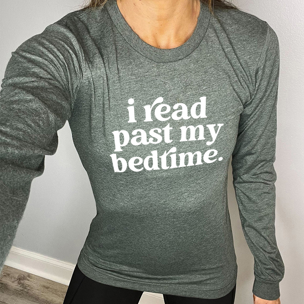 Long Sleeve Tee | I Read Past My Bedtime - Image 4