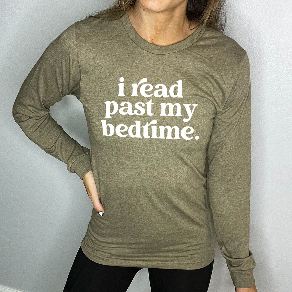 Long Sleeve Tee | I Read Past My Bedtime - Image 7