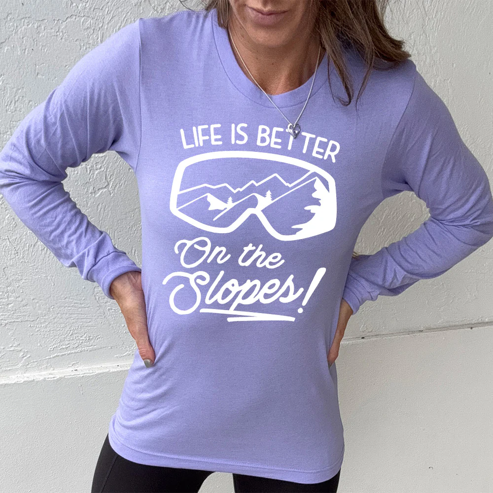 Long Sleeve Tee | Life Is Better On The Slopes - Image 10