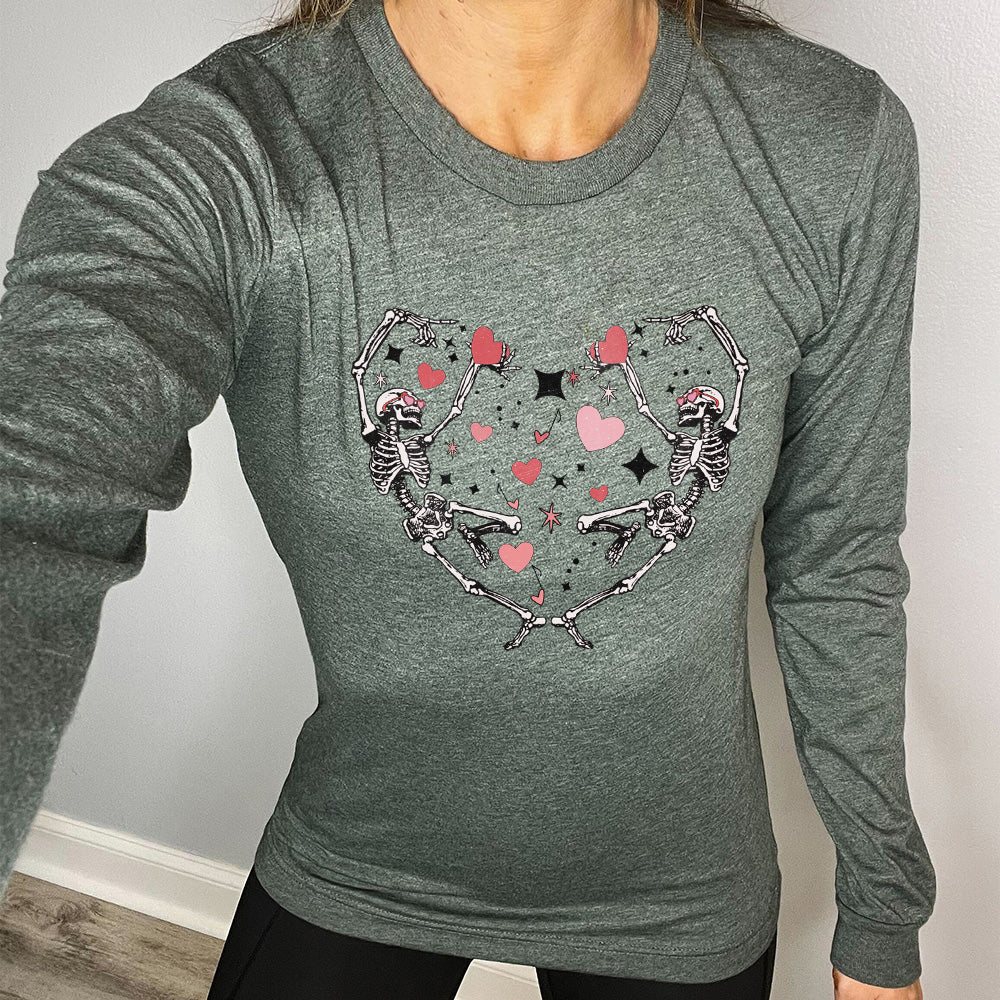 Long Sleeve Tee | Skeletons Heart - Image 4