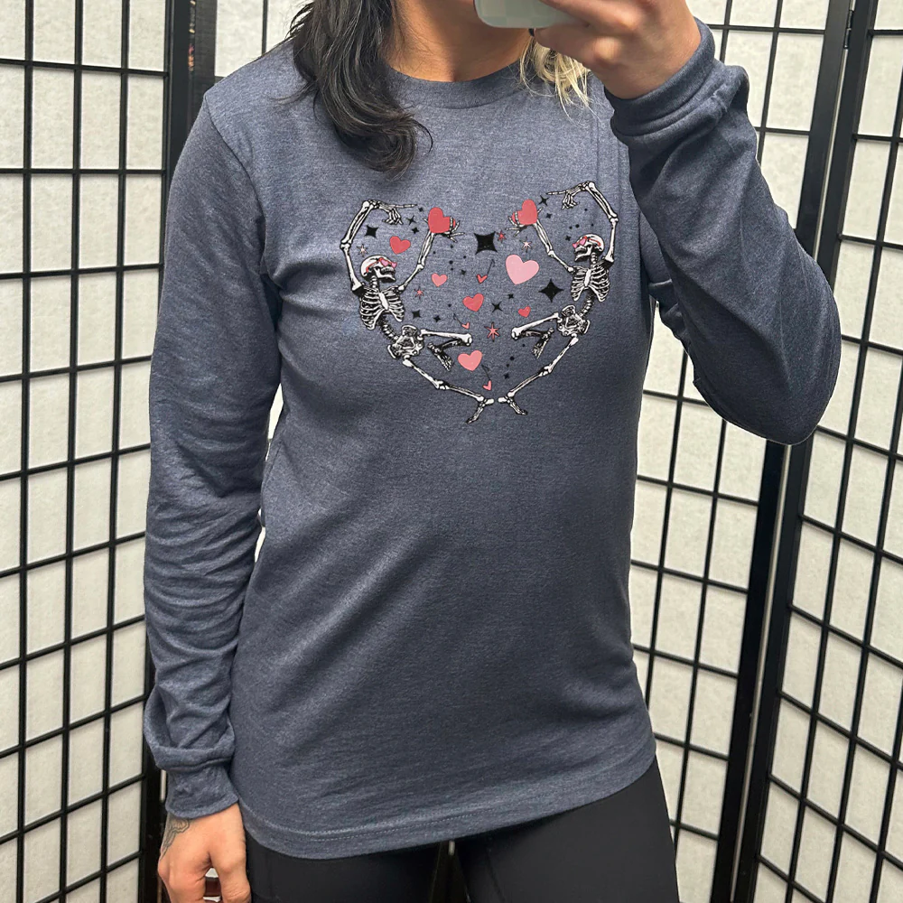 Long Sleeve Tee | Skeletons Heart - Image 6