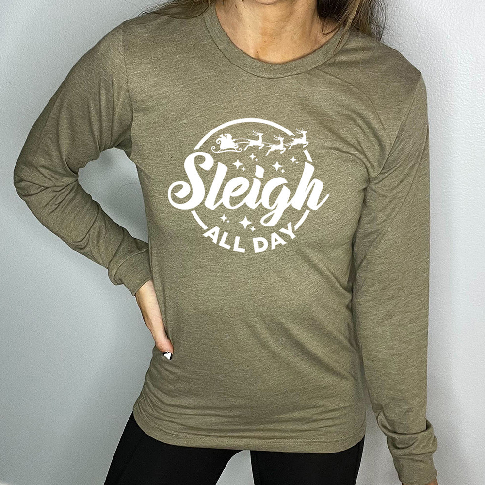 Long Sleeve Tee | Sleigh All Day - Image 7