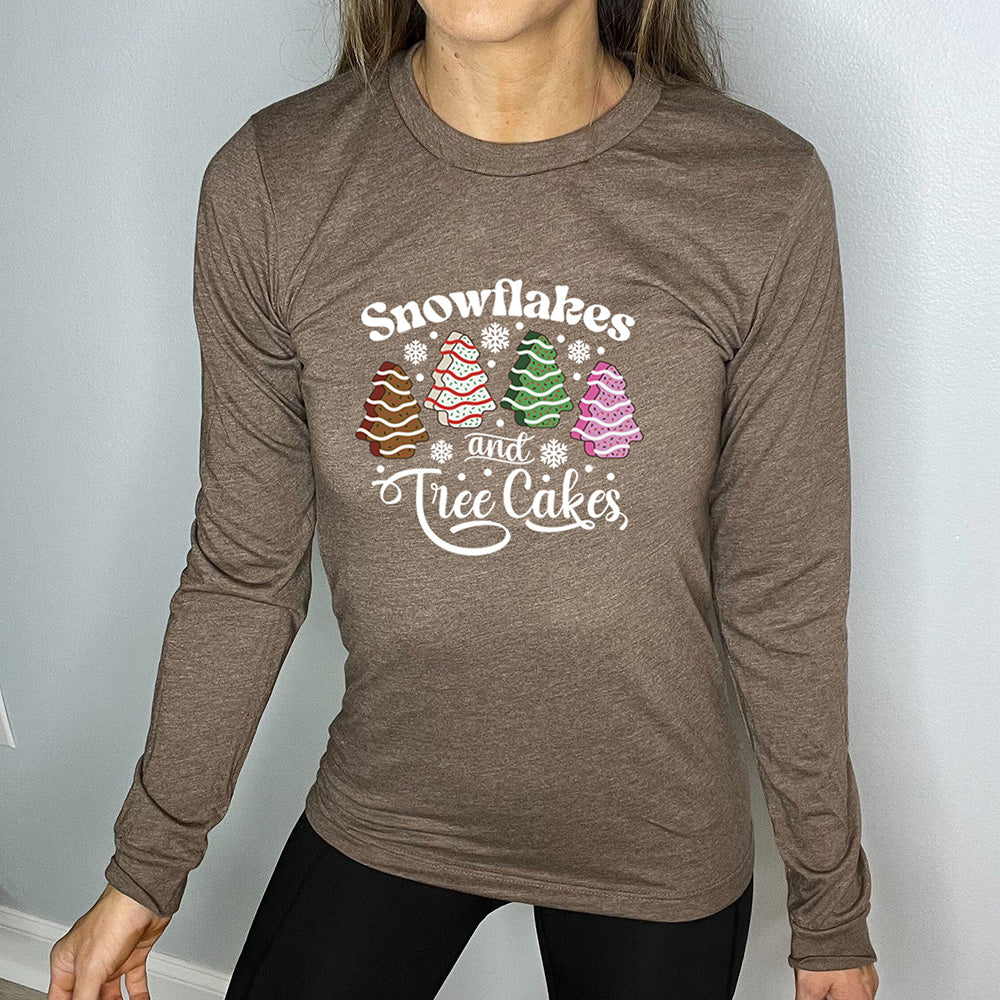Long Sleeve Tee | Snowflakes & Tree Cakes - Image 5