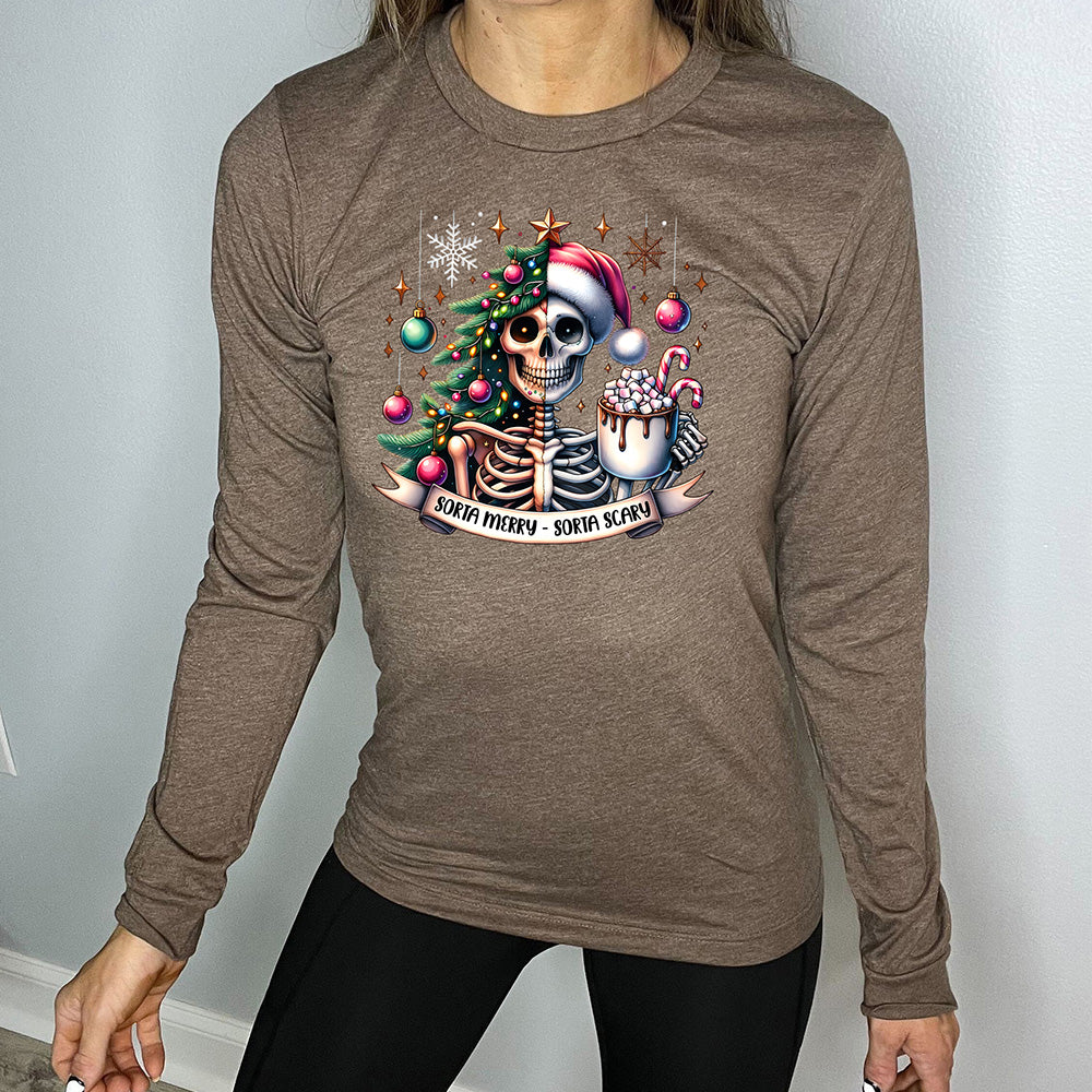 Long Sleeve Tee | Sorta Merry Sorta Scary - Image 5