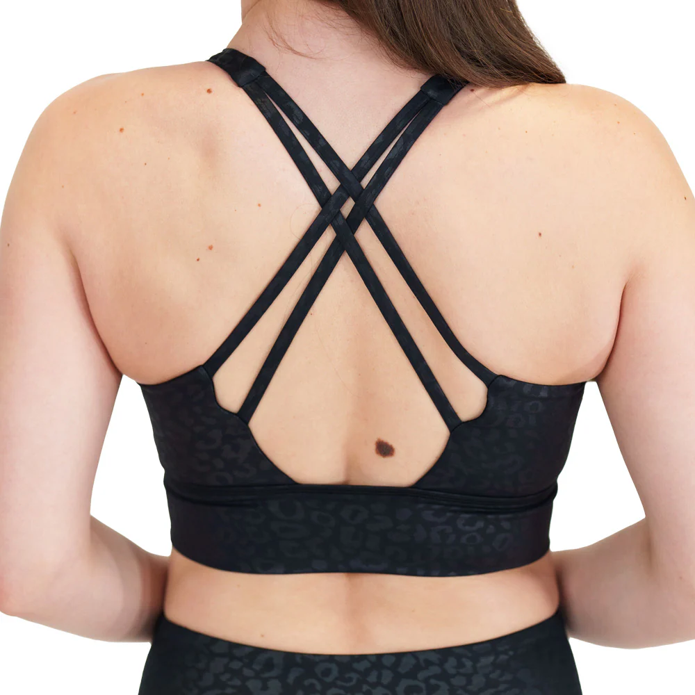 Longline Bra | Black Leopard - Image 2