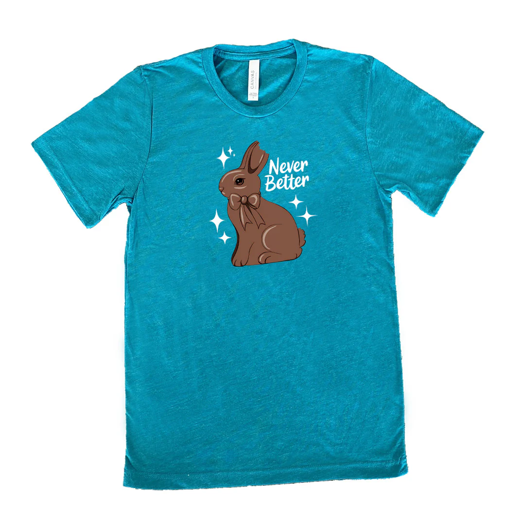 Never Better Bunny Shirt Unisex - Image 10