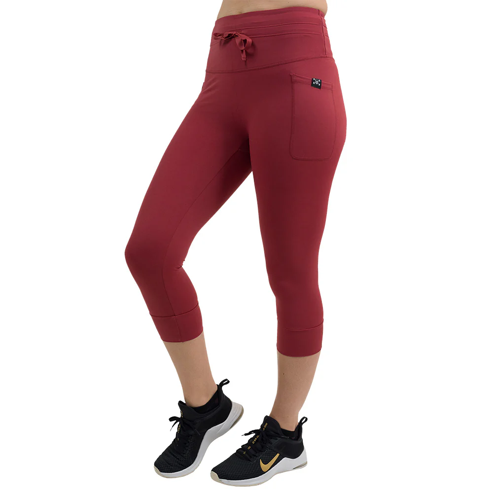 Omni Leggings | Garnet Red - Image 11