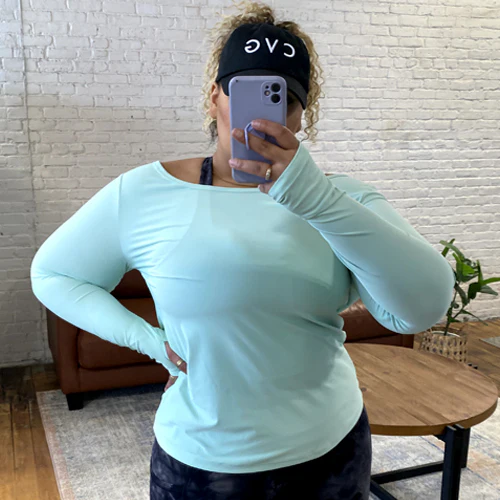 Open Back Long Sleeve | Mint - Image 5